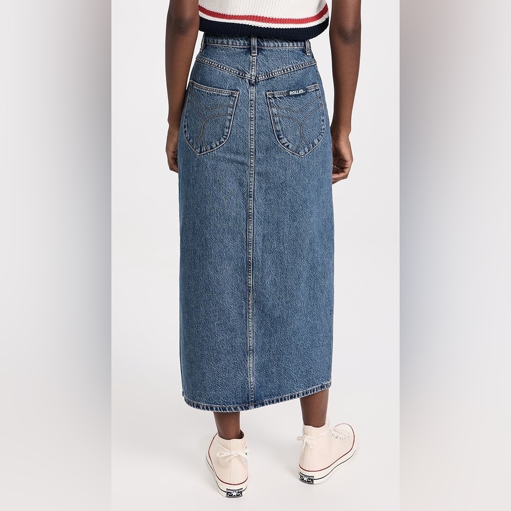 Rolla's Chicago Skirt 
 Blue Denim Midi Size 25